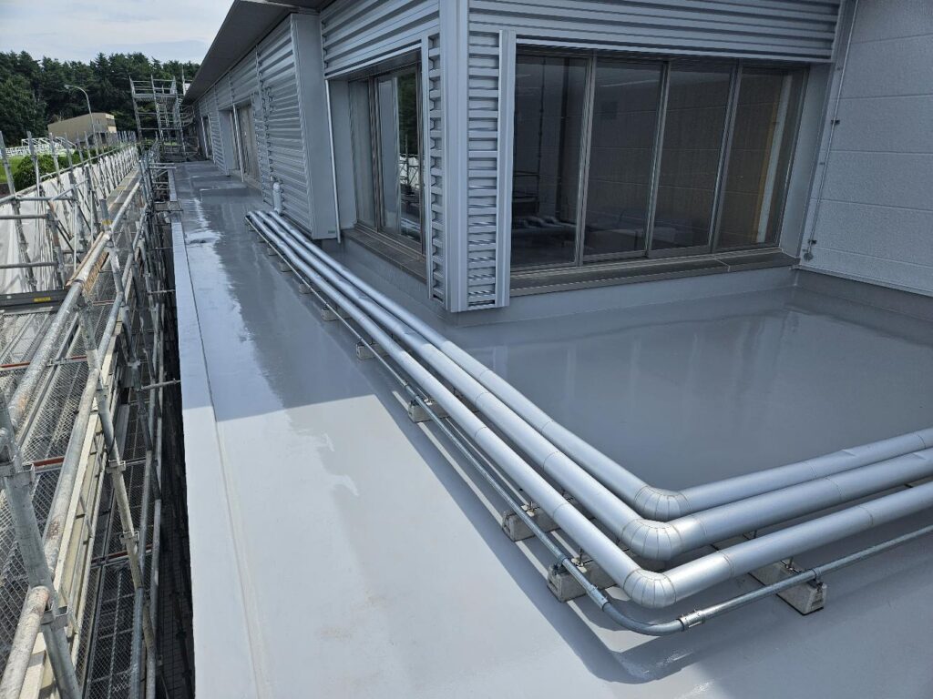 広域体育館ウレタン防水工事